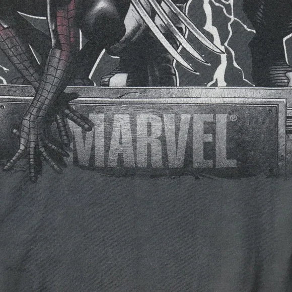 Vintage Marvel Mad Engine Superheroes Graphic T-Shirt Size M - Picture 3 of 7